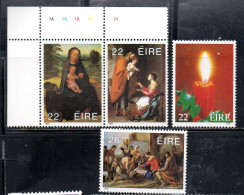 EIRE IRELAND IRLANDA 1985 CHRISTMAS ANNUNCIATION NOLLAIG NATALE NOEL WEIHNACHTEN NAVIDAD COMPLETE SET SERIE COMPLETA MNH - Neufs