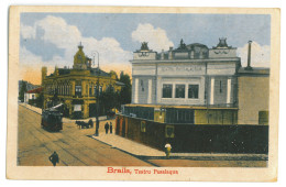 RO 82 - 22682 BRAILA, Theatre, Tramway, Romania - Old Postcard - Used - 1910 - Roemenië