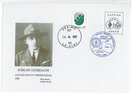 SC 12 - 593-a LETONIA, Scout - Cover - 2000 - Covers & Documents