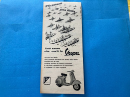 PUBBLICITà ADVERTISING VESPA PIAGGIO VINTAGE MARINA PORTAEREI. - Altri & Non Classificati