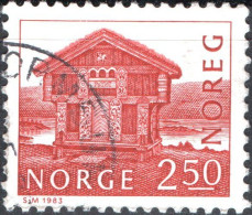 NORVEGIA, NORWAY, PAESAGGI, LANDSCAPE, 1983, USATI Scott:NO 721, Yt:NO 832 - Usados