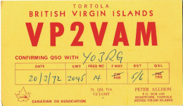 Q 14 - 109 BRITISH VIRGIN Islands - 1972 - Radio-amateur