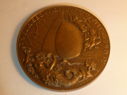 Raymond Delamarre, 1948, Yachting , Bronze, Médaille Ancienne En Bronze, à Gale Buccaneer,  Bateau, Voilier, Marine.XX è - Otros & Sin Clasificación