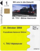 LATVIA(chip) Steam Locomotive 1210 - Tirage 75, 10/04, Mint - Latvia