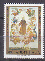 Y1450 - ITALIA Ss N°2524 - ITALIE Yv N°2477 ** ST ROSA - 2001-10: Nieuw/plakker