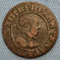 France • Double Tournois 1615 • R1 • Louis XIII • Amiens Type 2 • TB •  Dy# 1358 CGKL# 264 • [24-671] - 1610-1643 Ludwig XIII. Der Gerechte