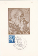 REPUBLICA - ITALIA - CARTOLINA  - 70 LIRE -  COMUNE DI CAPRESE MICHELANGELO (AREZZO) 1961 - 1961-70: Marcophilie