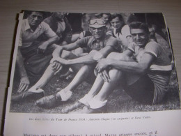 CYCLISME COUPURE LIVRE F392 TOUR De FRANCE 1934 Antonin MAGNE Rene VIETTO        - Sport