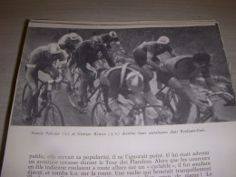 CYCLISME COUPURE LIVRE F348 BORDEAUX PARIS PELISSIER RONSSE Derriere ENTRAINEURS - Sport