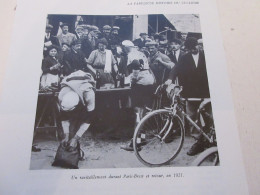 CYCLISME COUPURE LIVRE F315 PARIS BREST PARIS 1921 ARRET RAVITAILLEMENT          - Sport