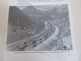 CYCLISME COUPURE LIVRE T513 TdF1962 Le PELOTON MONTE Le LAUTARET Vers GALIBIER   - Sport