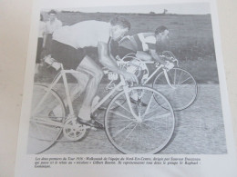 CYCLISME COUPURE LIVRE T444 TdF1956 Roger WALKOWIAK Gilbert BAUVIN               - Sport