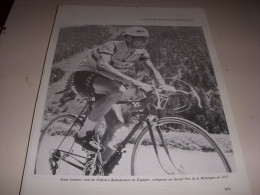 CYCLISME COUPURE LIVRE T419 TdF1953 Jesus LORONO 1er GP De La MONTAGNE           - Sport