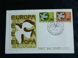 1961 1193/1194 FDC ( Gent ) : " EUROPA 61 " - 1961-1970