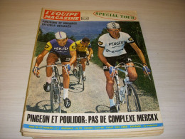 CYCLISME EQUIPE MAG 26 07.1969 SPECIAL Avt TdF CARTE PARCOURS HORAIRES MERCKX - Sport