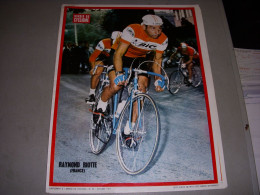 MIROIR Du CYCLISME ENCART MC092 Raymond RIOTTE BIC 1967 - Tâches Humidite Au Dos - Sport