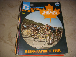 MIROIR Du CYCLISME 191 08.1974 RADIOGRAPHIE DU TOUR MERCKX POULIDOR MONTREAL - Sport