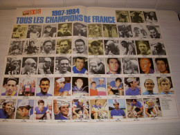 CYCLISME MC355 POSTER LES CHAMPIONS De FRANCE ENCYCLOPEDIE VOOREN A WEBB  - Sport