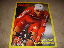 CYCLISME POSTER CHAVANEL BRIOCHES La BOULANGERE Au Dos ARMSTRONG En JAUNE - Sport