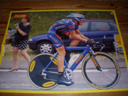 CYCLISME POSTER ARMSTRONG US POSTAL Au Dos Frederic GUESDON FDJ - Sport