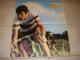 CYCLISME MC178 POSTER GIMONDI CHAMPION MONDE ENCYCLOPEDIE A A Z DUNLOP ECUREUIL - Sport