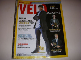 VELO MAG 480 11.2010 VELO OR CANCELLARA VOECKLER CHPT MONDE HUSHOVD LOMBARDIE - Deportes