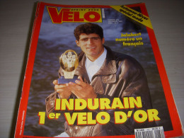 VELO MAG 282 11.1992 INDURAIN VELO D’OR JALABERT LUDWIG La PISTE à BERCY - Sport