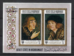 HADHRAMAUT:  B&F Neuf** "Peintures De Cranach" - Andere & Zonder Classificatie