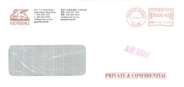 HONG KONG - 2023 - POSTAL FRANKING MACHINE COVER TO DUBAI. - Cartas & Documentos