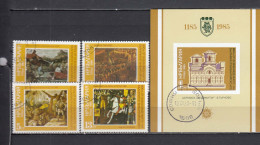 Bulgaria 1985 - 800th Anniversary Of State Independence Against Byzantium, Mi-Nr. 3419/22+Bl. 160, Used - Gebraucht