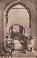 Gloucestershire Postcard - Ozleworth Church Interior   DZ169 - Other & Unclassified