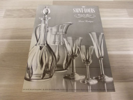 Reclame Advertentie Uit Oud Tijdschrift 1956 - Saint-Louis Cristal De France - Service "Cerdagne" - à Saint-Louis-les-Bi - Pubblicitari