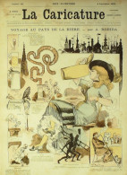 La Caricature 1880 N°  36 Voyage Au Pays De La Bière Robida Quidam Morland - Tijdschriften - Voor 1900