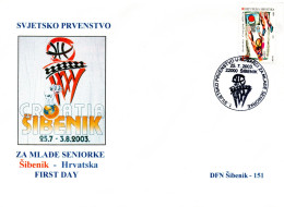 Croatia, Basketball, 1. World Championship For Junior Senior Women Sibenik 2003 - Baloncesto