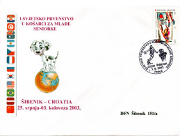 Croatia, Basketball, 1. World Championship For Junior Senior Women Sibenik 2003, Finals - Basketball