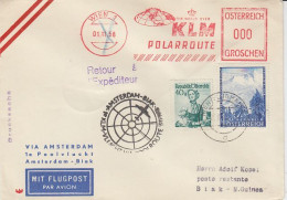 Austria 1958 KLM Polarroute 1st Flight Amsterdam- Biak New Guinea Cover (59621) - Covers & Documents