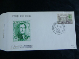 1963 1250 FDC (Brux/Brus) : " Conférence Postale/postconferentie Internationale Paris " - 1961-1970