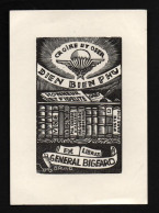 EX LIBRIS GENERAL BIGEARD DIEN BIEN PHU   INDOCHINE INDOCHINA - Documenti