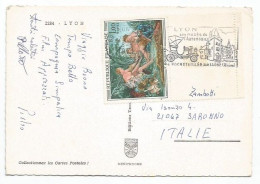 France Carte Lyon 8mar1971 X Italie  Avec Tableau Par Boucher F1 Avec Tab Enriére Et Marge De Feuille - Brieven En Documenten