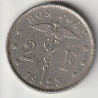 BELGIQUE 1923: 2 Francs, KM 91 - 2 Franchi