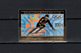 Guinea 1983 Olympic Games Sarajevo, Gold Stamp MNH - Winter 1984: Sarajevo