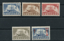 Greenland 1950-58. The Arctic Ocean Ship "Gustav Holm". Complete Set - MINT (NH)** - Neufs