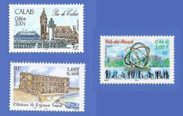 FRANCE 3401 + 3415 + 3427 NEUFS ** CALAIS + CHATEAU DE GRIGNAN + VAL-DE-REUIL - Nuovi