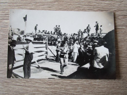 CPA PHOTO MAROC TAZA  COURSE AU TAUREAU ANIMEE - Andere & Zonder Classificatie