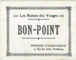 Bon-Point "Les Ruines Des Vosges" / Photo Château De Saint-Ulrich / Ecole / Imprimerie Strasbourg / 68 Ribeauvillé - Ohne Zuordnung