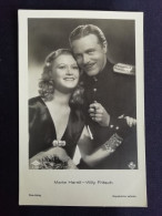 CARTOLINA PERSONAGGI FAMOSI AUSTRIA M. HARELL GERMANIA W. FRITSCH Germany Actors Postcard Deutschland Ansichtskarten - Artiesten