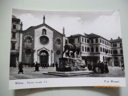 Cartolina "MILANO Inizio Secolo XX Piazza Missori"  Edizione Bromofoto Anni 1960 - Milano (Milan)