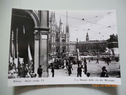 Cartolina "MILANO Inizio Secolo XX  Duomo Dalla Via Dei Mercanti"  Edizione Bromofoto Anni 1960 - Milano (Milan)