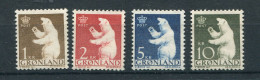 Greenland 1963. Polar Bear. Complete Set Of 4 Stamps. - MINT (NH)** - Neufs