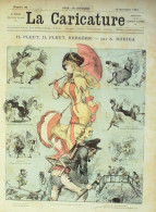 La Caricature 1880 N°  46 Il Pleut Bergère Robida Barret Draner Esquisses Maritimes Gino - Tijdschriften - Voor 1900